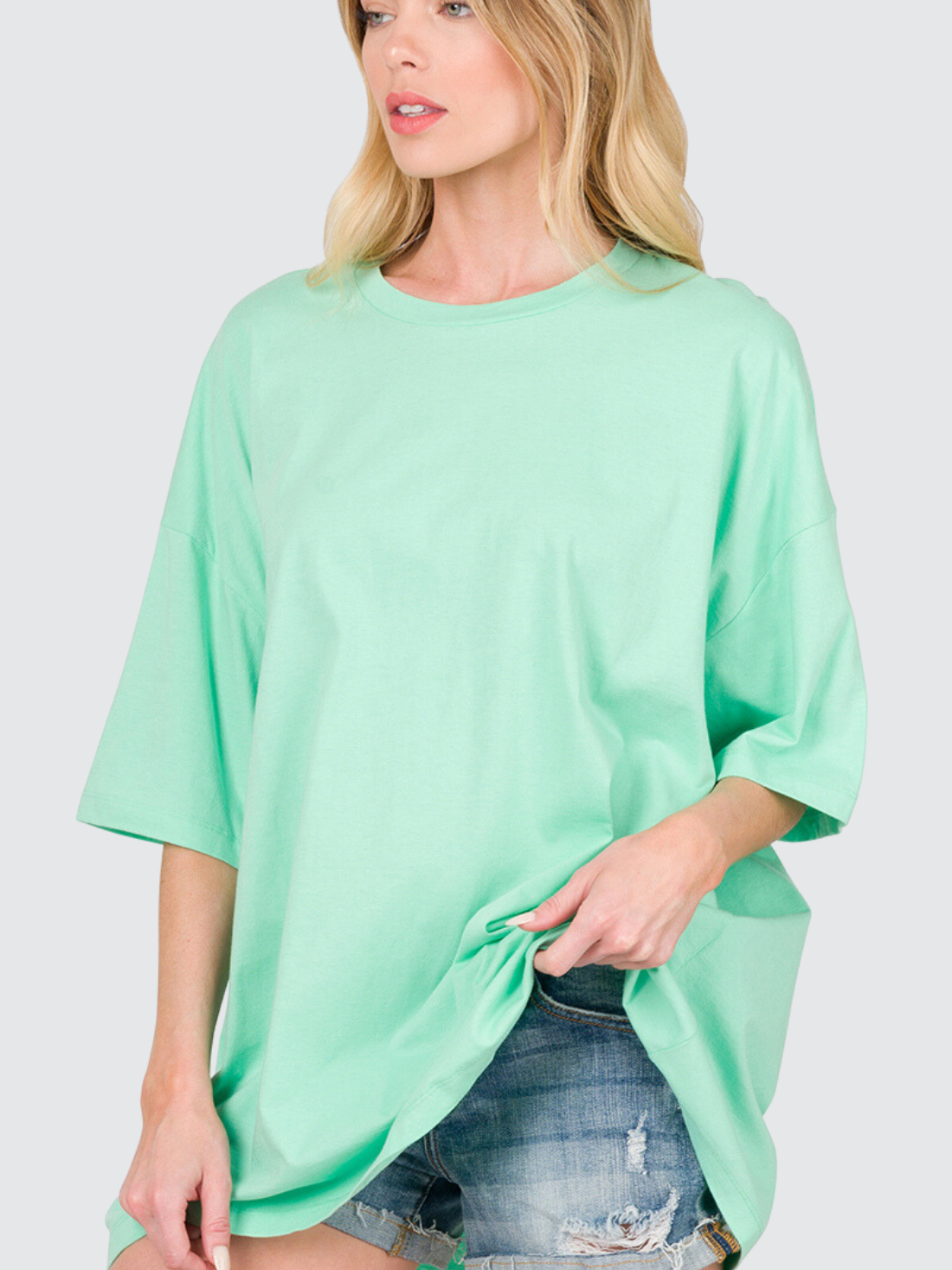 Oversized 100% cotton T-shirt 