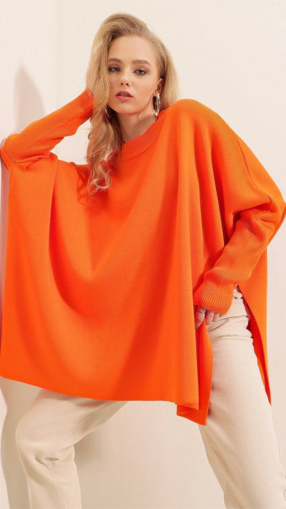 Pull Poncho surdimensionné