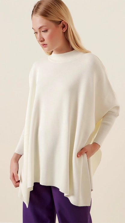 Pull Poncho surdimensionné