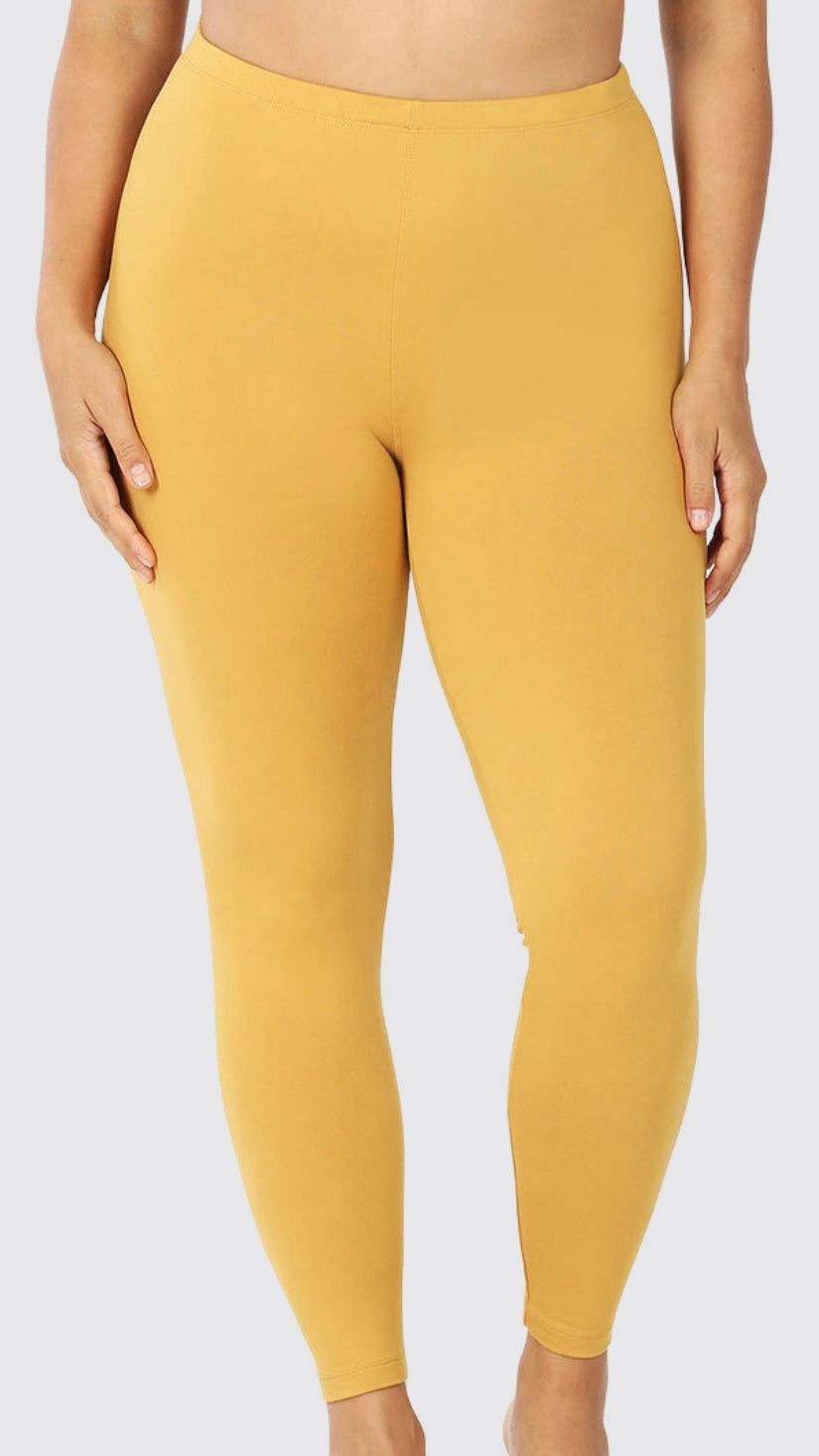 Mustard Yellow Full Length Legging 